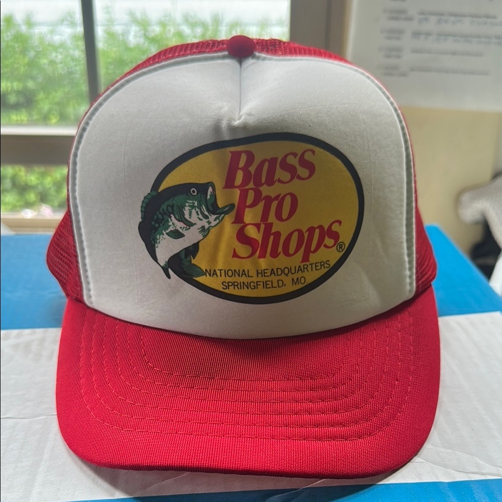 Vintage Bass Pro Shops Red and White Fish
